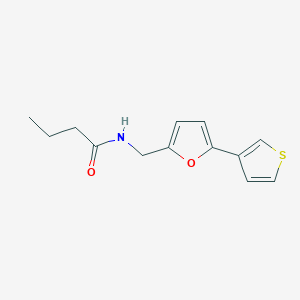 N-((5-(thiophen-3-yl)furan-2-yl)methyl)butyramide