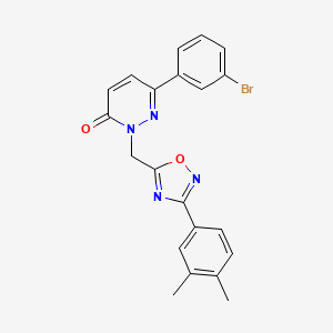 6-(3-bromophenyl)-2-((3-(3,4-dimethylphenyl)-1,2,4-oxadiazol-5-yl)methyl)pyridazin-3(2H)-one