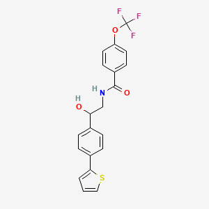 N-{2-hydroxy-2-[4-(thiophen-2-yl)phenyl]ethyl}-4-(trifluoromethoxy)benzamide
