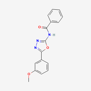 molecular formula C16H13N3O3 B2943648 N-(5-(3-methoxyphenyl)-1,3,4-oxadiazol-2-yl)benzamide CAS No. 865286-20-0