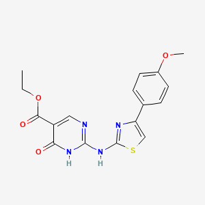 Ethyl 2-{[4-(4-methoxyphenyl)-1,3-thiazol-2-yl]amino}-6-oxo-1,6-dihydro-5-pyrimidinecarboxylate