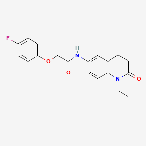 2-(4-fluorophenoxy)-N~1~-(2-oxo-1-propyl-1,2,3,4-tetrahydro-6-quinolinyl)acetamide