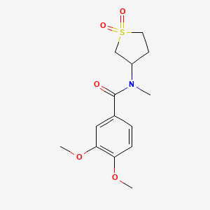 N-(1,1-dioxo-1lambda6-thiolan-3-yl)-3,4-dimethoxy-N-methylbenzamide