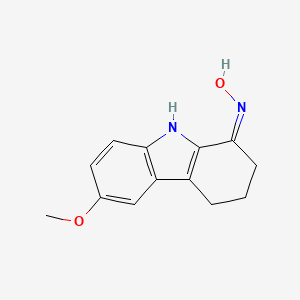 molecular formula C13H14N2O2 B2943664 (Z)-6-methoxy-2,3,4,9-tetrahydro-1H-carbazol-1-one oxime CAS No. 837378-68-4