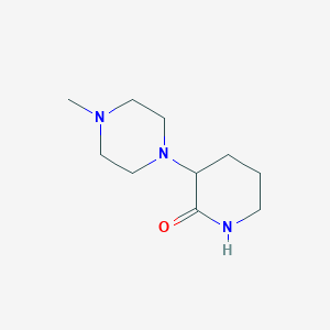 molecular formula C10H19N3O B2943670 3-(4-甲基哌嗪-1-基)哌啶-2-酮 CAS No. 2097865-94-4