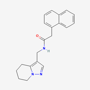 2-(naphthalen-1-yl)-N-((4,5,6,7-tetrahydropyrazolo[1,5-a]pyridin-3-yl)methyl)acetamide