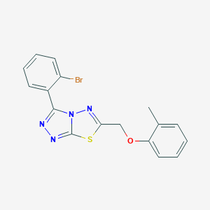 3-(2-Bromophenyl)-6-[(2-methylphenoxy)methyl]-[1,2,4]triazolo[3,4-b][1,3,4]thiadiazole