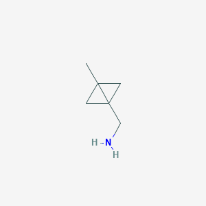 molecular formula C6H11N B2943697 {3-Methylbicyclo[1.1.0]butan-1-yl}methanamine CAS No. 4839-70-7