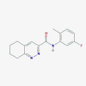 molecular formula C16H16FN3O B2943700 N-(5-fluoro-2-methylphenyl)-5,6,7,8-tetrahydrocinnoline-3-carboxamide CAS No. 2415490-56-9