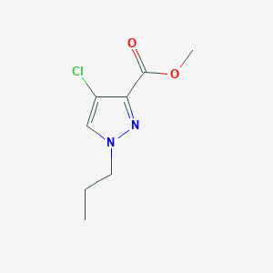 molecular formula C8H11ClN2O2 B2943718 methyl 4-chloro-1-propyl-1H-pyrazole-3-carboxylate CAS No. 1856044-61-5