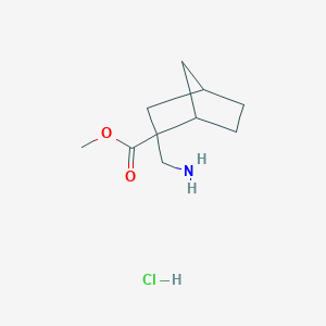 Methyl 2-(aminomethyl)bicyclo[2.2.1]heptane-2-carboxylate;hydrochloride