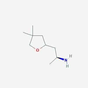 molecular formula C9H19NO B2943742 (2S)-1-(4,4-Dimethyloxolan-2-yl)propan-2-amine CAS No. 2248214-06-2