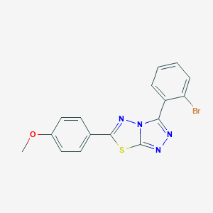 molecular formula C16H11BrN4OS B294375 3-(2-Bromophenyl)-6-(4-methoxyphenyl)[1,2,4]triazolo[3,4-b][1,3,4]thiadiazole 