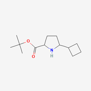 molecular formula C13H23NO2 B2943758 Tert-butyl 5-cyclobutylpyrrolidine-2-carboxylate CAS No. 2248258-15-1