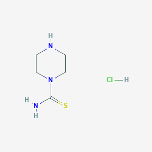 molecular formula C5H12ClN3S B2943778 Piperazine-1-carbothioamide;hydrochloride CAS No. 1215648-14-8