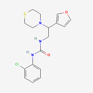 1-(2-Chlorophenyl)-3-(2-(furan-3-yl)-2-thiomorpholinoethyl)urea