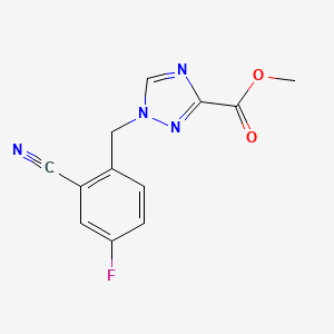 methyl 1-[(2-cyano-4-fluorophenyl)methyl]-1H-1,2,4-triazole-3-carboxylate