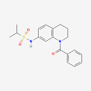 N-(1-benzoyl-1,2,3,4-tetrahydroquinolin-7-yl)propane-2-sulfonamide