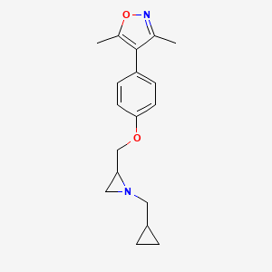 4-[4-[[1-(Cyclopropylmethyl)aziridin-2-yl]methoxy]phenyl]-3,5-dimethyl-1,2-oxazole