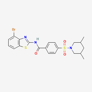 N-(4-bromobenzo[d]thiazol-2-yl)-4-((3,5-dimethylpiperidin-1-yl)sulfonyl)benzamide