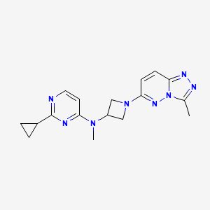 2-cyclopropyl-N-methyl-N-(1-{3-methyl-[1,2,4]triazolo[4,3-b]pyridazin-6-yl}azetidin-3-yl)pyrimidin-4-amine