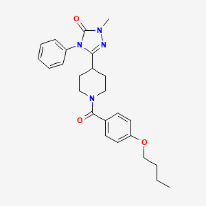 3-(1-(4-butoxybenzoyl)piperidin-4-yl)-1-methyl-4-phenyl-1H-1,2,4-triazol-5(4H)-one