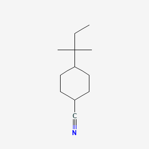molecular formula C12H21N B2943845 4-(2-Methylbutan-2-yl)cyclohexane-1-carbonitrile CAS No. 1096790-40-7