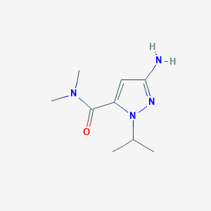 3-amino-N,N-dimethyl-1-(propan-2-yl)-1H-pyrazole-5-carboxamide