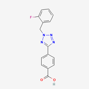 4-[2-(2-fluorobenzyl)-2H-tetrazol-5-yl]benzoic acid