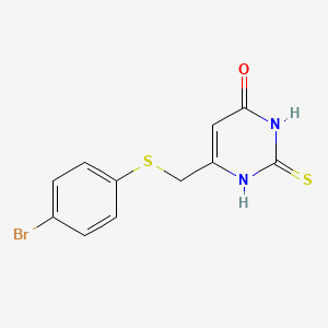 6-{[(4-Bromophenyl)sulfanyl]methyl}-2-sulfanyl-4-pyrimidinol
