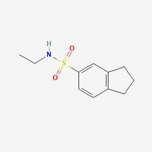 molecular formula C11H15NO2S B2943878 N-ethyl-2,3-dihydro-1H-indene-5-sulfonamide CAS No. 1094654-09-7