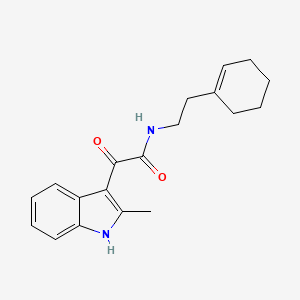 N-[2-(cyclohexen-1-yl)ethyl]-2-(2-methyl-1H-indol-3-yl)-2-oxoacetamide