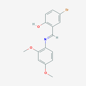 4-bromo-2-{(E)-[(2,4-dimethoxyphenyl)imino]methyl}phenol