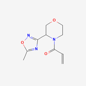 1-[3-(5-Methyl-1,2,4-oxadiazol-3-yl)morpholin-4-yl]prop-2-en-1-one
