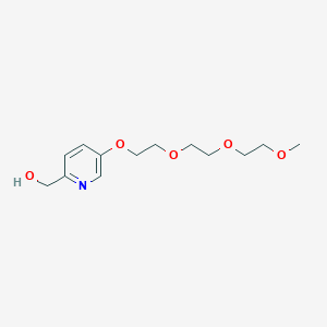 molecular formula C13H21NO5 B2943890 (5-(2-(2-(2-Methoxyethoxy)ethoxy)ethoxy)pyridin-2-yl)methanol CAS No. 1918293-24-9