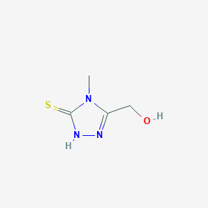 molecular formula C4H7N3OS B2943894 (5-mercapto-4-methyl-4H-1,2,4-triazol-3-yl)methanol CAS No. 65029-36-9
