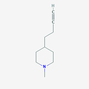 molecular formula C10H17N B2943901 4-丁-3-炔基-1-甲基哌啶 CAS No. 2229123-76-4