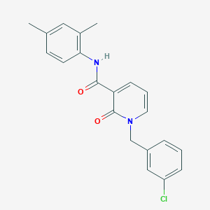 molecular formula C21H19ClN2O2 B2943902 1-(3-氯苄基)-N-(2,4-二甲苯基)-2-氧代-1,2-二氢吡啶-3-甲酰胺 CAS No. 946222-33-9