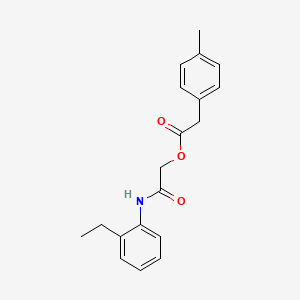 molecular formula C19H21NO3 B2943908 2-[(2-Ethylphenyl)amino]-2-oxoethyl (4-methylphenyl)acetate CAS No. 1797043-12-9