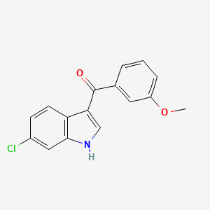 (6-Chloro-1H-indol-3-yl)-(3-methoxyphenyl)methanone