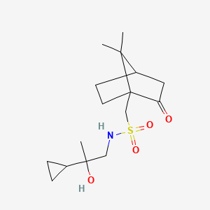 molecular formula C16H27NO4S B2943923 N-(2-环丙基-2-羟基丙基)-1-(7,7-二甲基-2-氧代双环[2.2.1]庚烷-1-基)甲磺酰胺 CAS No. 1795084-59-1