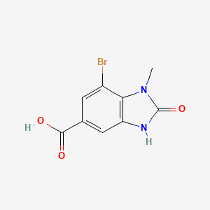 7-Bromo-1-methyl-2-oxo-3H-benzimidazole-5-carboxylic acid