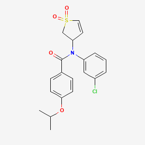 N-(3-chlorophenyl)-N-(1,1-dioxido-2,3-dihydrothiophen-3-yl)-4-isopropoxybenzamide