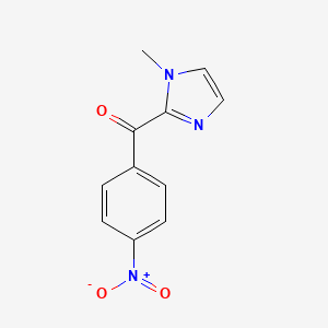 molecular formula C11H9N3O3 B2943948 (1-methyl-1H-imidazol-2-yl)(4-nitrophenyl)Methanone CAS No. 30148-20-0