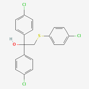molecular formula C20H15Cl3OS B2943950 1,1-Bis(4-chlorophenyl)-2-[(4-chlorophenyl)sulfanyl]-1-ethanol CAS No. 252026-54-3