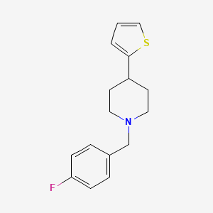 molecular formula C16H18FNS B2943979 1-(4-Fluorobenzyl)-4-(thiophen-2-yl)piperidine CAS No. 1421584-50-0