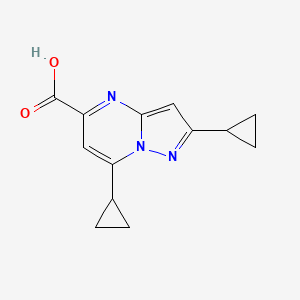 2,7-Dicyclopropylpyrazolo[1,5-a]pyrimidine-5-carboxylic acid