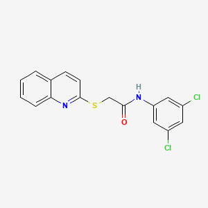 molecular formula C17H12Cl2N2OS B2943983 N-(3,5-dichlorophenyl)-2-(quinolin-2-ylsulfanyl)acetamide CAS No. 712309-79-0