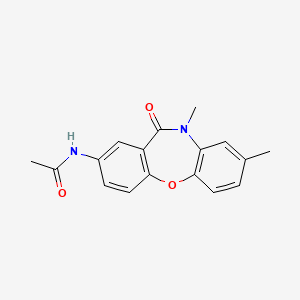 molecular formula C17H16N2O3 B2943987 N-(8,10-dimethyl-11-oxo-10,11-dihydrodibenzo[b,f][1,4]oxazepin-2-yl)acetamide CAS No. 922009-53-8