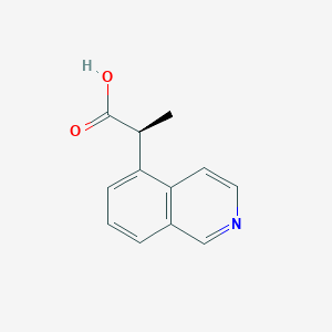 molecular formula C12H11NO2 B2943993 (2S)-2-Isoquinolin-5-ylpropanoic acid CAS No. 2248182-96-7